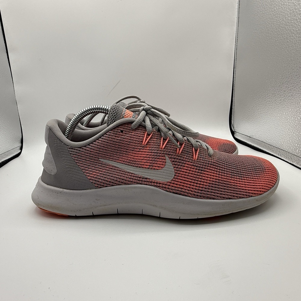 Nike Women's Flex 2018‎ AA7408 005 RN Running Shoes Pink And Grey Shoes Size 11 - Picture 3 of 8